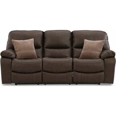 LEESWORTH LEATHER POWER RECLINING SOFA