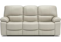 leesworth coconut power leather reclining sofa   