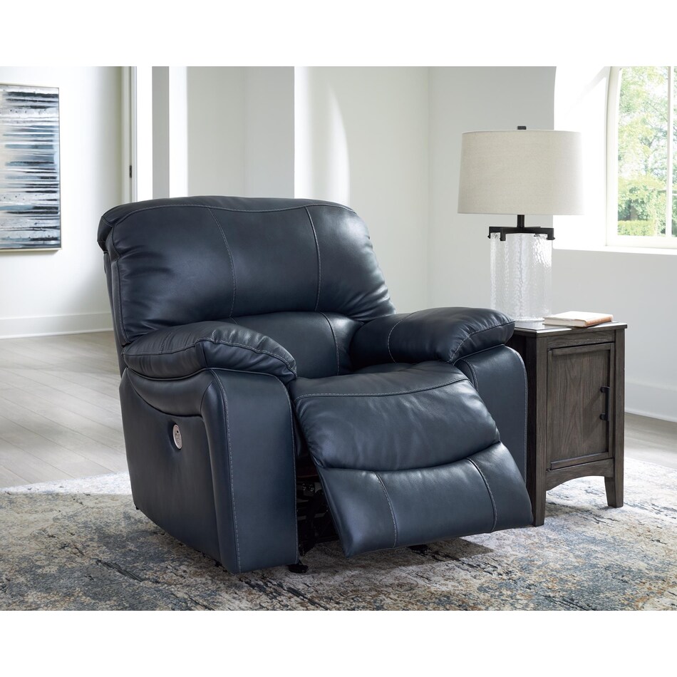 leesworth ocean power leather recliner   