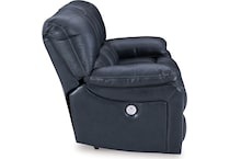 leesworth ocean power leather reclining loveseat   