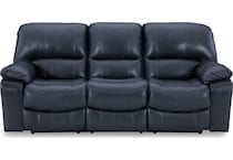 leesworth ocean power leather reclining sofa   