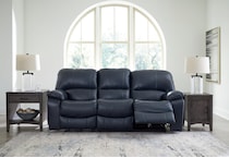 leesworth ocean power leather reclining sofa   