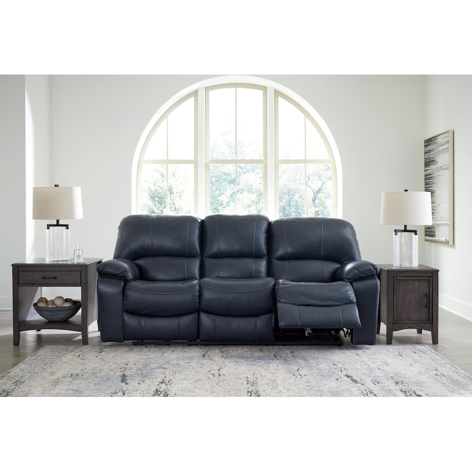 leesworth ocean power leather reclining sofa   