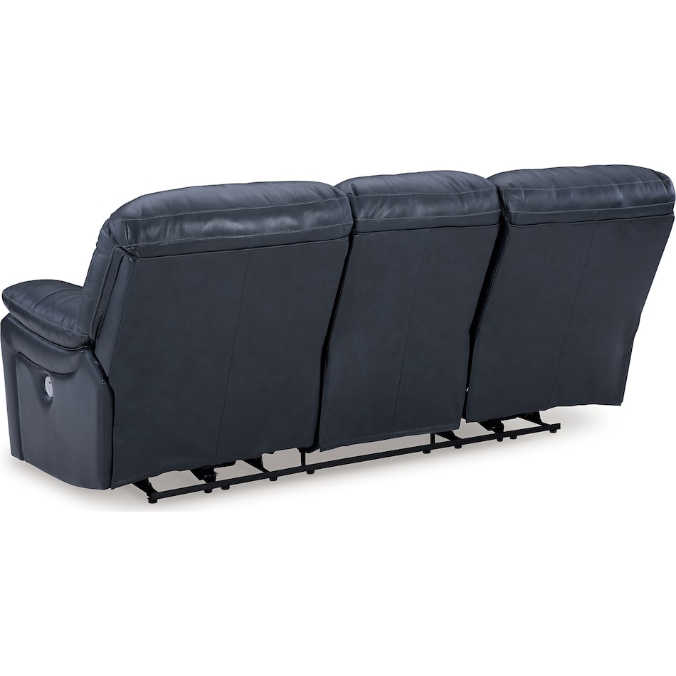 leesworth ocean power leather reclining sofa   