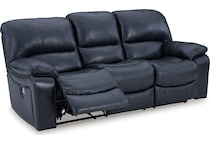 leesworth ocean power leather reclining sofa   