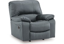 leesworth steel leather recliner   