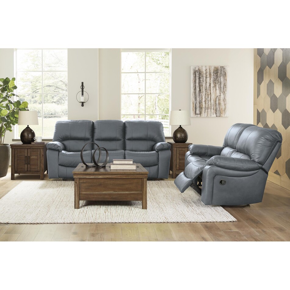 leesworth steel power leather reclining sofa   