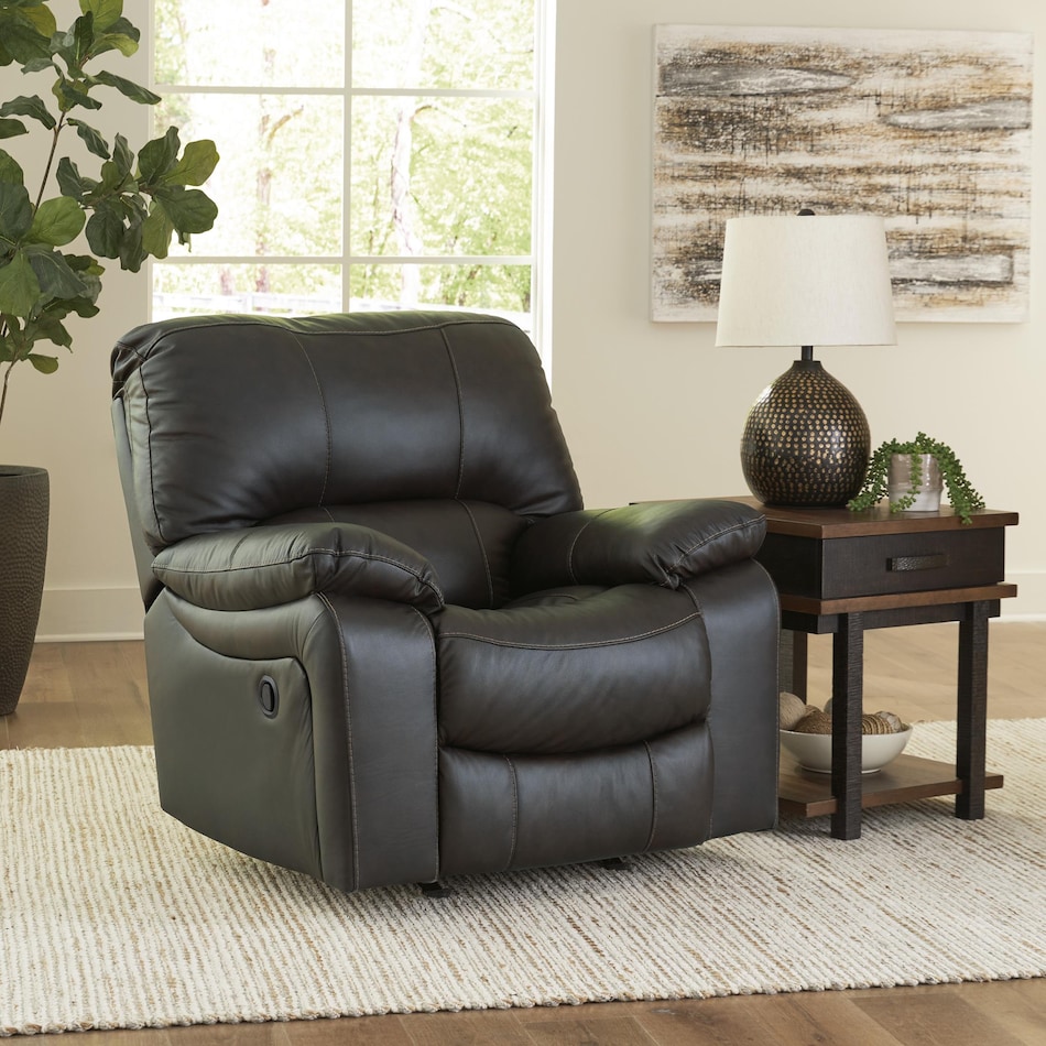 leesworth storm leather recliner   