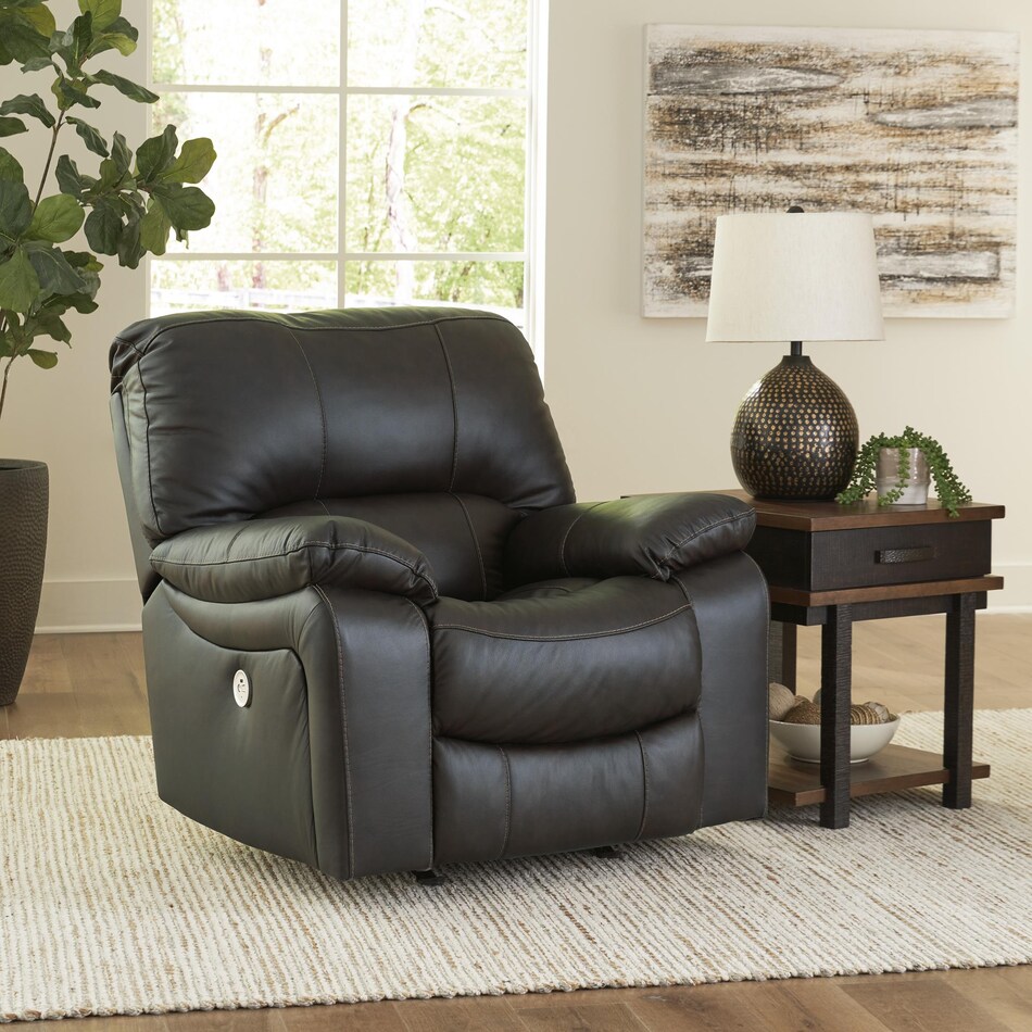 leesworth storm power leather recliner   