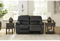 leesworth storm power leather reclining loveseat   