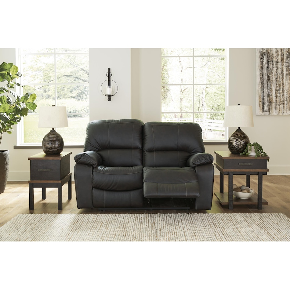 leesworth storm power leather reclining loveseat   