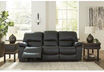 leesworth storm power leather reclining sofa   