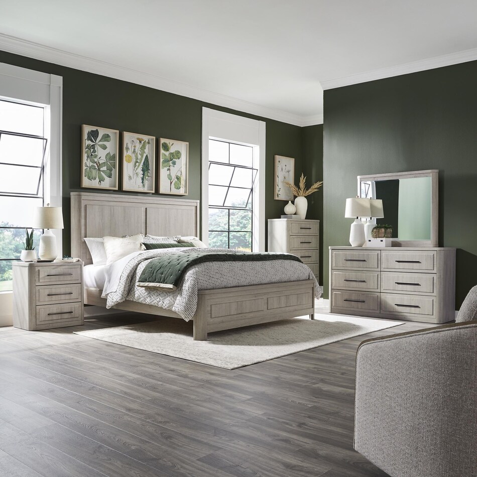 leia natural white dresser   