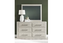 leia natural white dresser   