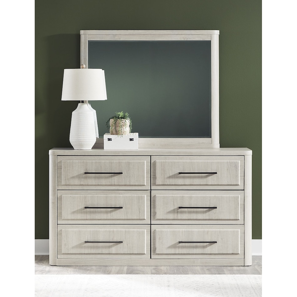 leia natural white dresser   