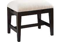 leighton french roast vanity stool   