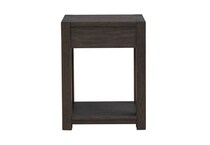 lennie bark chairside table   