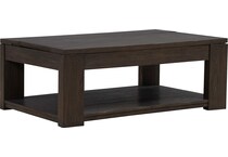 lennie bark cocktail table lift top   