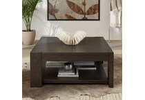 lennie bark cocktail table   
