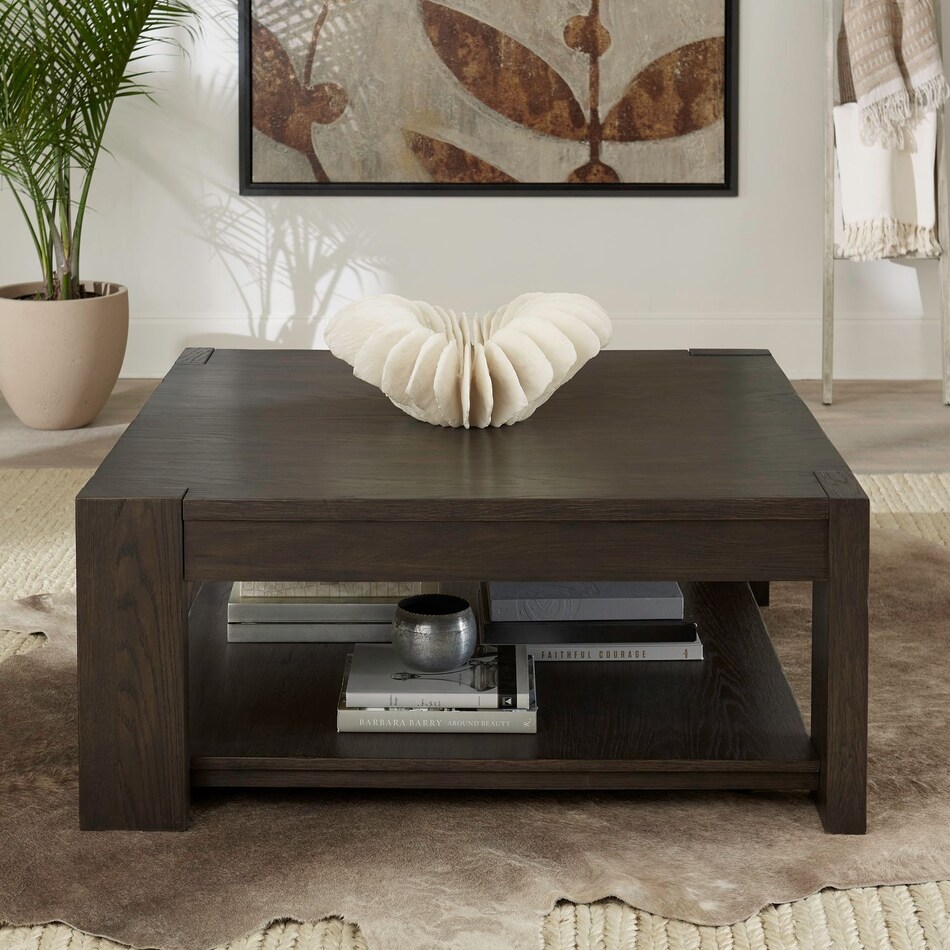 lennie bark cocktail table   