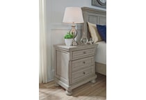 lettner grey nightstand   