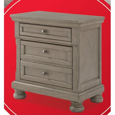 LETTNER PANEL STORAGE BED WITH FREE NIGHTSTAND!