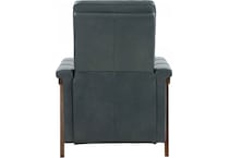 lewiston roma bluegray leather push back recliner   