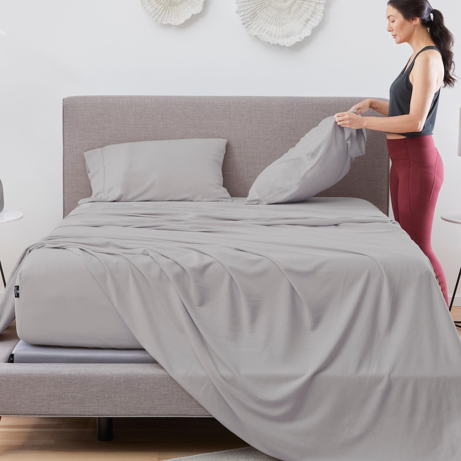 light grey sheets   