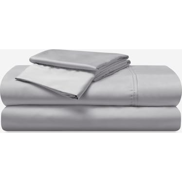 BEDGEAR HYPER-COTTON SHEET SET, LIGHT GREY, CAL KING