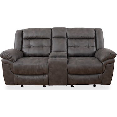 LINDSAY RECLINING GLIDER CONSOLE LOVESEAT