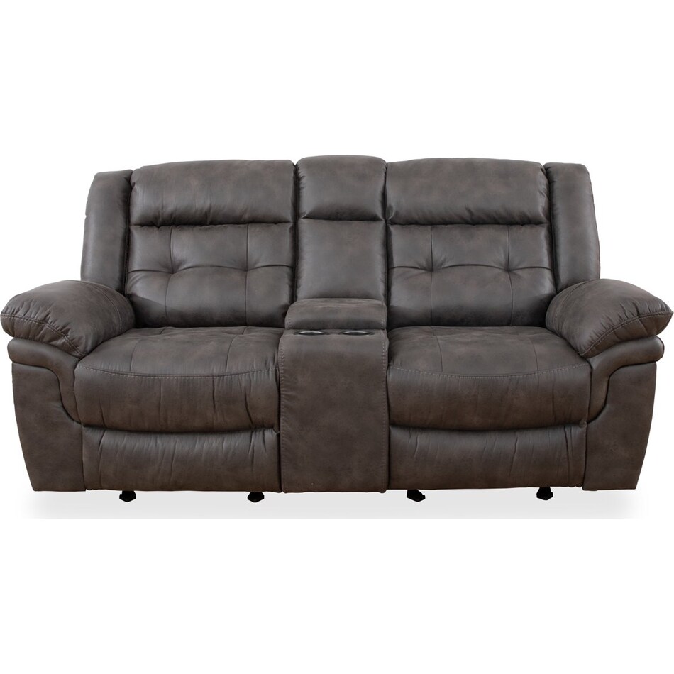 lindsay brown reclining loveseat