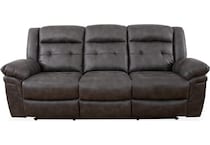 lindsay brown reclining sofa   