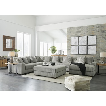 LINDYN 5-PIECE SECTIONAL WITH CHAISE