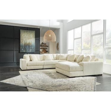 LINDYN 5-PIECE SECTIONAL WITH CHAISE