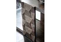 linea brown end table   