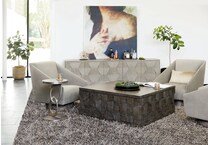 linea charcoal cocktail table   