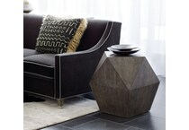 linea grey end table   
