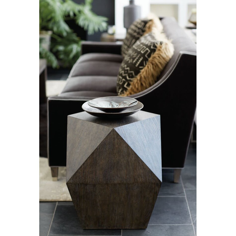 linea grey end table   