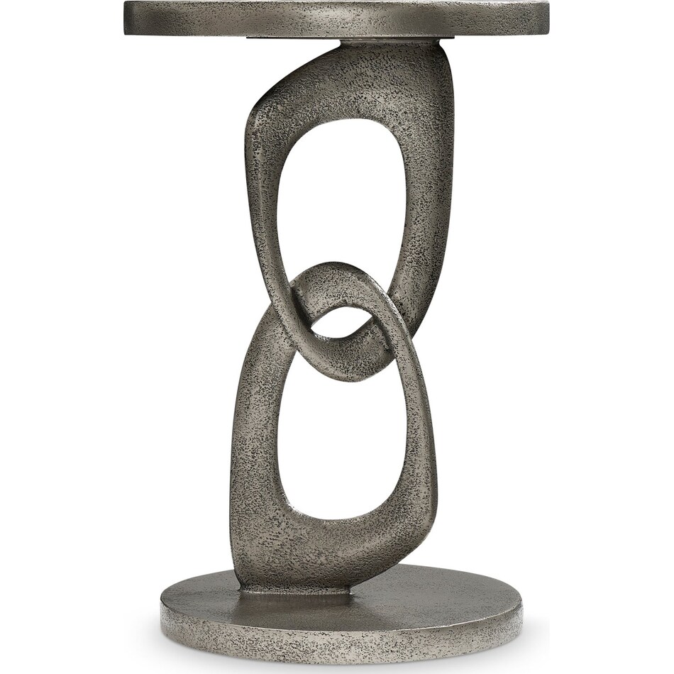 linea textured graphite metal end table   