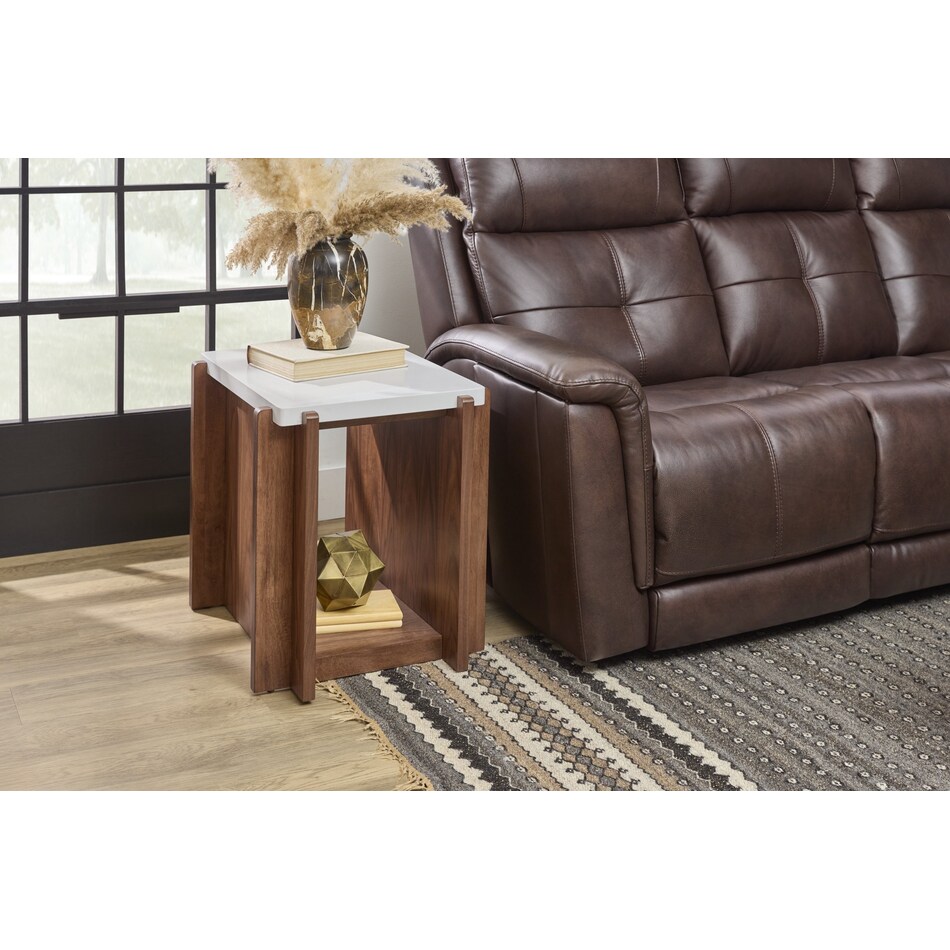 lloyd brown end table   