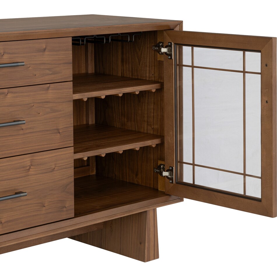 lloyd walnut sideboard server   
