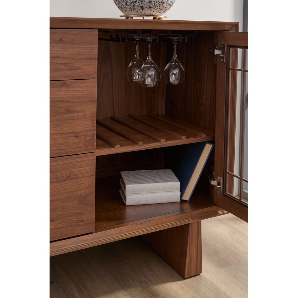 lloyd walnut sideboard server   