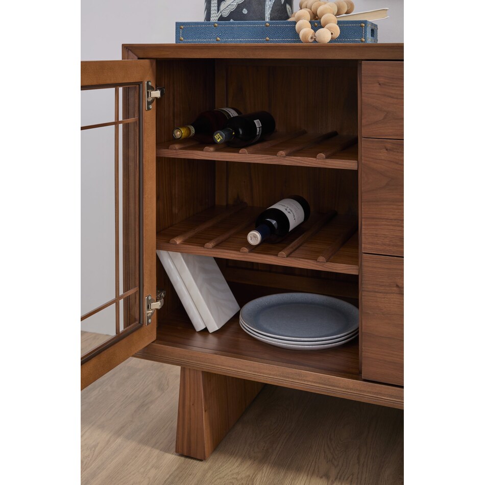 lloyd walnut sideboard server   
