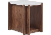 lloyd warm walnut end table   