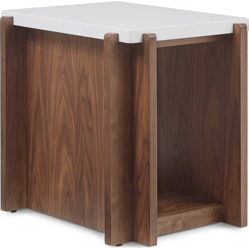 lloyd warm walnut end table   