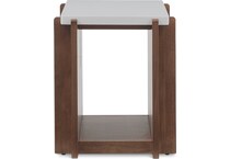 lloyd warm walnut end table   