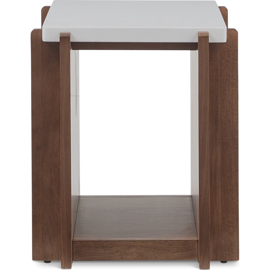 lloyd warm walnut end table   