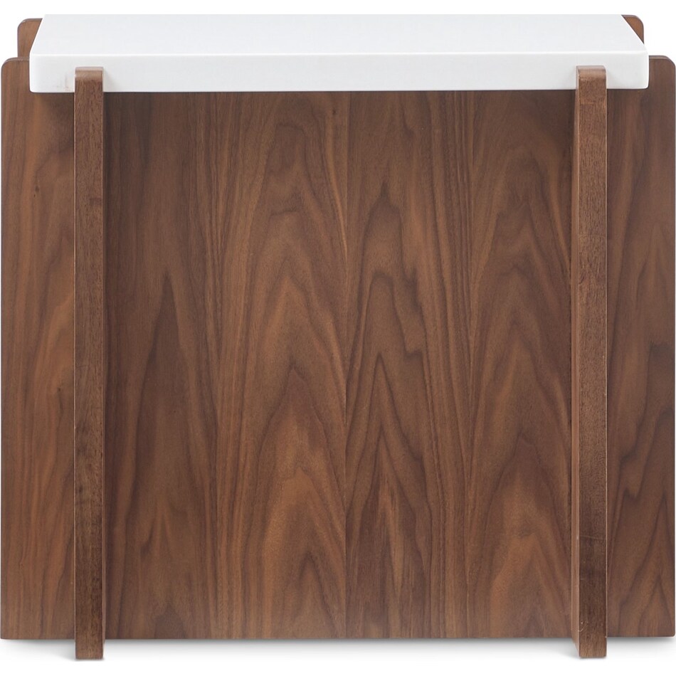 lloyd warm walnut end table   