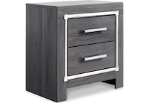 lodanna gray nightstand   