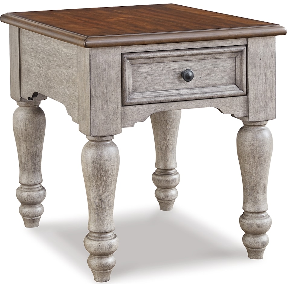 lodenbay antique grey end table   